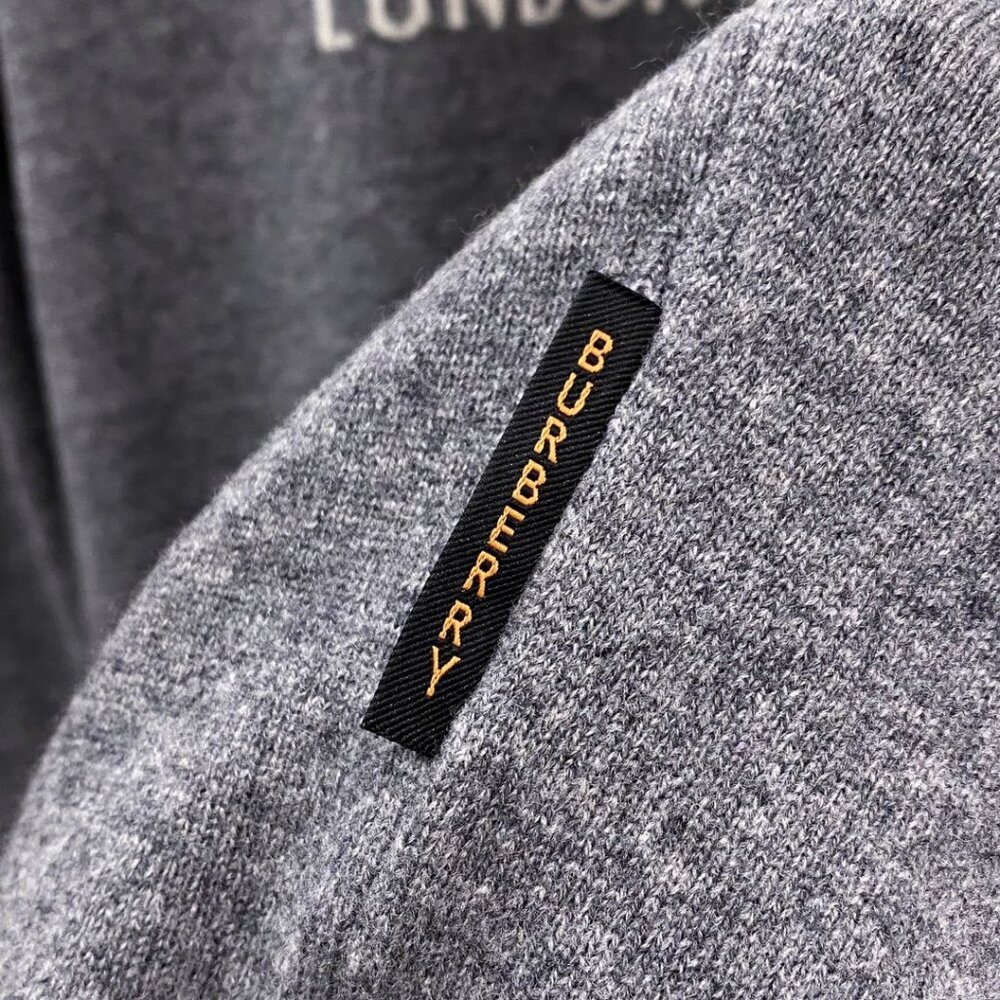 Burberry Gray Classical Pattern Sweaters - image 6